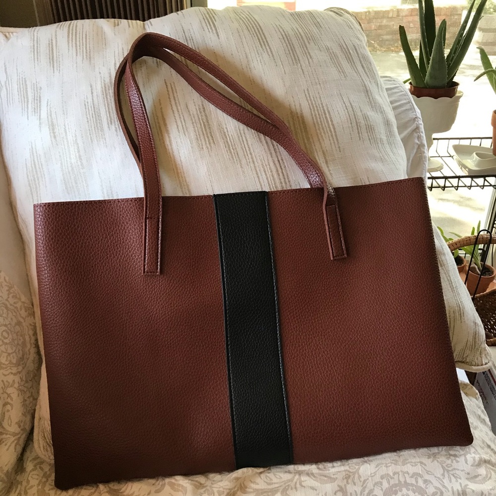 Vince Camuto vegan leather tote, shoulder bag